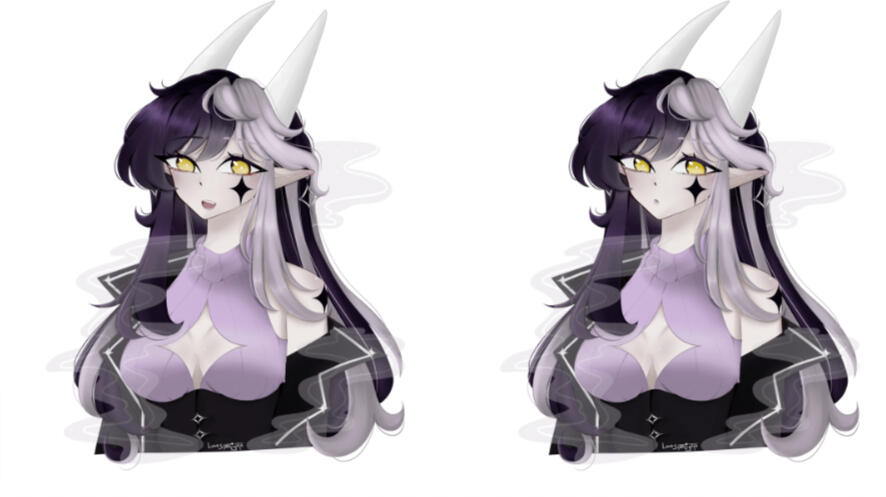 ✧Png Vtuber: LunaStarlighto (Toggle Smoke Effect)✧