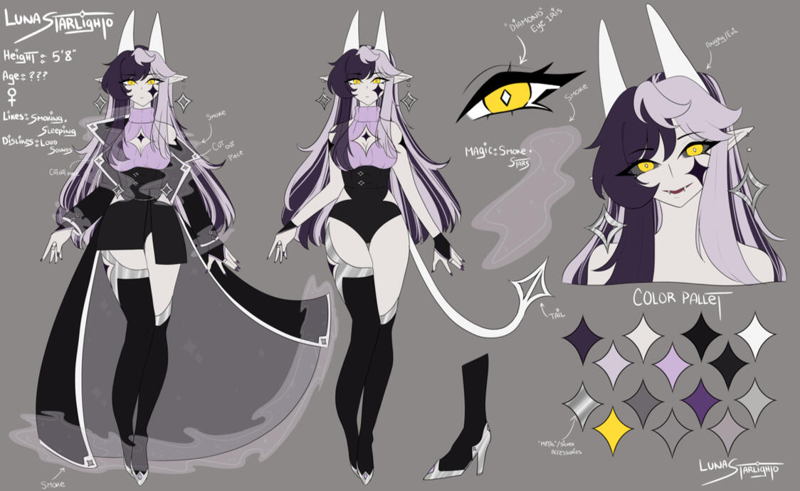 ✧Luna's Character Sheet (Simple)✧